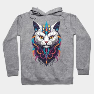 Abstract Fantasy Cat Hoodie